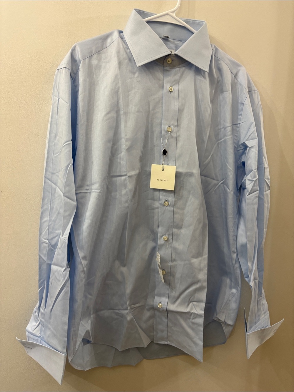 Piattelli Barney’s NY NWT Light Blue Men's Dress Shirt - size 17 / 43